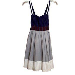SILENCE & NOISE Sun Dress - Size XS - Blue / Gray